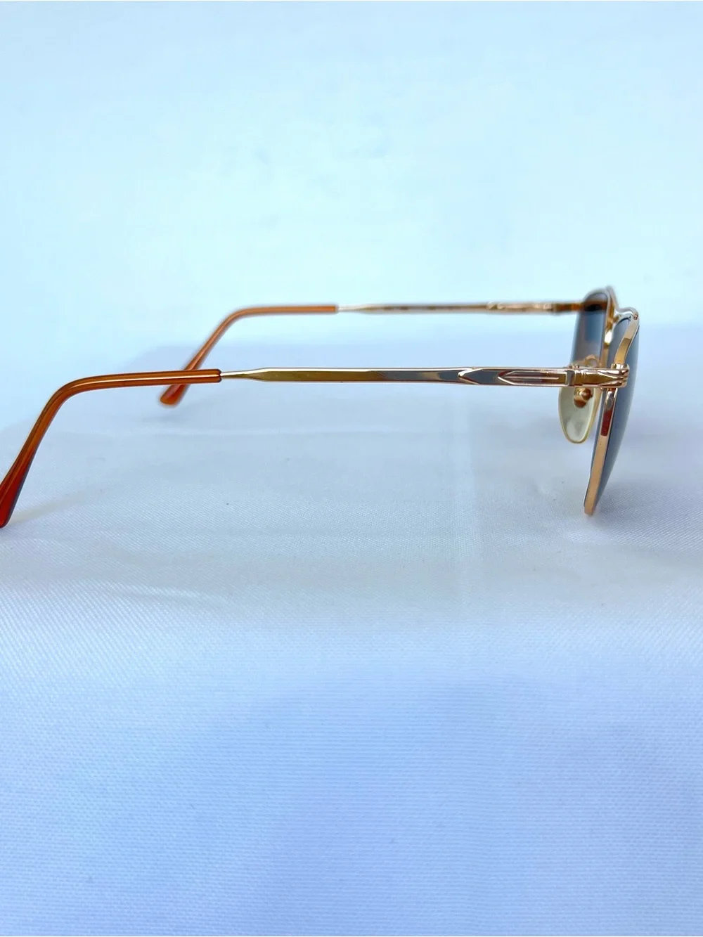 PERSOL Italy RATTI PM473 DIC DR Gold Metal Frame Brown Lens Aviators Sunglasses